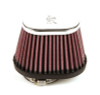 K&N 1-3/4in FLG 4 X 2-7/8in B 3 X 2in T 2-3/4in L Universal Clamp-On Air Filter - RC-2450 Photo - out of package