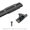 Go Rhino Universal XRS 37 3/4 Cross Rail Accessory Set - Tex. Black - 5935010T Photo - Close Up