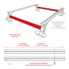Go Rhino Universal XRS 37 3/4 Cross Rail Accessory Set - Tex. Black - 5935010T Photo - out of package