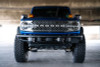 DV8 Offroad 21-22 Ford Bronco Factory Front Bumper License Relocation Bracket - Side - LPBR-02 Photo - lifestyle view