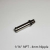 Ticon Industries 4mm Nipple Type 40mm OAL 1/16in NPT Fitting - 124-04000-1040 User 1