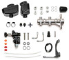 Wilwood Remote Tandem M/C Kit w/Brkt and Valve - 1in Bore Burnished - 261-16962-P User 1
