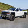 Westin 14-18 Chevrolet Silverado / GMC Sierra Crew Cab Outlaw Nerf Step Bars (Excl. Diesel) - 20-13725 Photo - Mounted