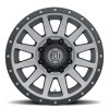 ICON Compression HD 18x9 8x6.5 12mm Offset 5.5in BS Titanium Wheel - 2018908055TT Photo - Close Up