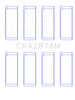 King Acura B18C1/B18C5 L4 / Honda 110CI DOHC (Size +0.50) Rod Bearing Set - CR4287AM0.5 Photo - Primary