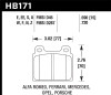 Hawk 1987 Volkswagen Scirocco 1.8L Base Front ER-1 Brake Pads - HB171D.590 Photo - Primary