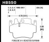 Hawk 04-05 Porsche 911 3.6L 40th Anniversary Edition Front ER-1 Brake Pads - HB550D.634 Photo - Primary