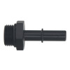 DeatschWerks 8AN ORB Male to 3/8in Male EFI Quick Connect Adapter - Anodized Matte Black - 6-02-0115-B Photo - Primary