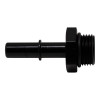 DeatschWerks 8AN ORB Male to 3/8in Male EFI Quick Connect Adapter - Anodized Matte Black - 6-02-0115-B Photo - Primary