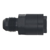 DeatschWerks 6AN Male Flare to 5/16in Female EFI Quick Connect Adapter - Anodized Matte Black - 6-02-0121-B Photo - Primary