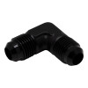 DeatschWerks 6AN Male Flare to 6AN Male Flare 90-Degree Fitting - Anodized Matte Black - 6-02-0207-B Photo - Primary