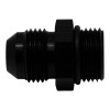 DeatschWerks 8AN ORB Male to 8AN Male Flare Adapter (Incl O-Ring) - Anodized Matte Black - 6-02-0402-B Photo - Primary