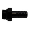 DeatschWerks 8AN ORB Male to 1/2in Male Triple Barb Fitting (Incl O-Ring) - Anodized Matte Black - 6-02-0506-B Photo - Primary