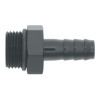 DeatschWerks 8AN ORB Male to 3/8in Male Triple Barb Fitting (Incl O-Ring) - Anodized Matte Black - 6-02-0507-B Photo - Primary