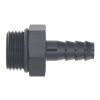 DeatschWerks 8AN ORB Male to 5/16in Male Triple Barb Fitting (Incl O-Ring) - Anodized Matte Black - 6-02-0512-B Photo - Primary