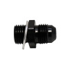 DeatschWerks 6AN Male Flare to M14 X 1.5 Male Metric Adapter (Incl Washer) - Anodized Matte Black - 6-02-0614-B Photo - Primary