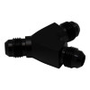 DeatschWerks 6AN Male Flare to 6AN Male Flare to 6AN Male Flare Y Fitting - Anodized Matte Black - 6-02-0701-B Photo - Primary