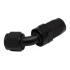 DeatschWerks 8 AN Female Flare Swivel 60-Degree Hose End CPE - Anodized Matte Black - 6-02-0822-B Photo - Primary