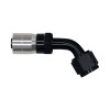 DeatschWerks 8 AN Female Flare Swivel 60-Degree Hose Crimping Style End CPE - Anodized Matte Black - 6-02-0822-C-B Photo - Primary
