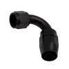 DeatschWerks 10AN Female Flare Swivel 120-Degree Hose End CPE - Anodized Matte Black - 6-02-0826-B Photo - Primary