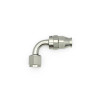 DeatschWerks 8AN Female Swivel 90-Degree Hose End PTFE (Incl 1 Olive Insert) - Anodized Matte Black - 6-02-0856-B Photo - Primary