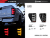 AlphaRex 21-22 Ford F150 LUXX LED Projector Tail Lights - Alpha-Black - 653010