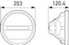 Hella Headlamp INSERT GR 1F8 - 241430011 Technical Drawing