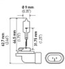 Hella Bulb 862 12V 37.5W PGJ13 T3.25 - 862 Technical Drawing