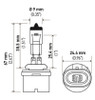 Hella Bulb 893 12V 37.5W PG13 T3.25 - 893 Photo - Primary