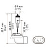 Hella Bulb 896 12V 37.5W PGJ13 T3.25 - 896 Photo - Primary