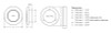 Hella COURTESY Lamp RND BLUE MD12 SS RIM 2XT - 980502221 Technical Drawing