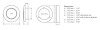 Hella COURTESY Lamp RND BLUE MD12 SS RIM 2XT - 980502221 Technical Drawing
