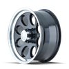 ION Type 171 16x8 / 5x114.3 BP / -5mm Offset / 83.82mm Hub Black/Machined Wheel - 171-6865B Photo - Primary