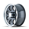 ION Type 171 17x9 / 6x135 BP / 0mm Offset / 87mm Hub Black/Machined Wheel - 171-7936B Photo - Primary