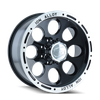ION Type 174 15x8 / 6x139.7 BP / -27mm Offset / 106mm Hub Black/Machined Wheel - 174-5883B Photo - Primary