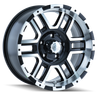 ION Type 179 16x8 / 5x114.3 BP / 10mm Offset / 83.82mm Hub Black/Machined Wheel - 179-6865B Photo - Primary