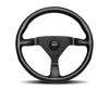Momo Montecarlo Steering Wheel 320 mm - Black Leather/Black Stitch/Black Spokes - MCL32BK1B User 1