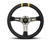 Momo MODDRIFT Steering Wheel 330 mm -  Black Suede/Anth Spokes/2 Stripes - R1907/33S User 1