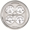 AutoMeter Gauge Quad 5in. 240 Ohm(e) to 33 Ohm(f) Elec Old Tyme White II - 1210 Photo - Primary