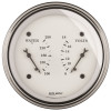 AutoMeter Gauge Dual Wtmp & Volt 3-3/8in. 250 Deg. F & 18V Elec Old Tyme White - 1630 Photo - Primary