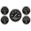 AutoMeter Gauge Kit 5 Pc. 3-1/8in. & 2-1/16in. Elec. Speedometer Old Tyme Black - 1709 Photo - Primary