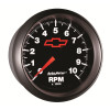 AutoMeter Gauge Tachometer 3-3/8in. 10K RPM In-Dash Chevy Red Bowtie Black - 3697-00406 User 6