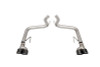 Corsa 18-21 Ford Mustang GT Black 3.0in PVD AxleBack Exhaust w/4.0in Quad Pro Tips - 21087BLK Photo - Primary