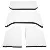 DEI 07-10 Jeep Wrangler JK 4-Door Headliner 4-pc - White - 50135 Photo - Primary