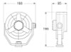Hella Fan Turbo 2Speed 12V Wht - 003361022 Technical Drawing