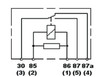 Hella Relay 12V 20/40A Spdt Res Wthr - 007794321 Technical Drawing