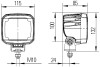 Hella Work Lamp Wa 0Gr Md1224 Dt Ub 1Ga - 995506031 Technical Drawing