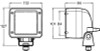 Hella Worklight 1Ga - H15506081 Technical Drawing