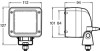 Hella Worklight 1Ga - H15506081 Technical Drawing