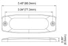 Hella Warning Light 2Wb - H22896001 Technical Drawing